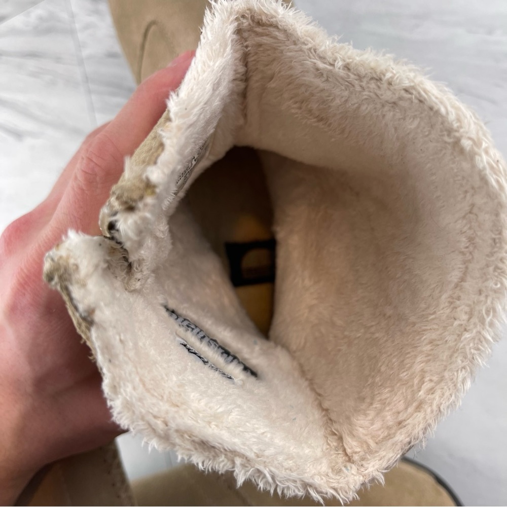•Sorel Womens 8 Tan Sand Beige Maribel Suede Boots Thinsulate Waterproof - Picture 8 of 13